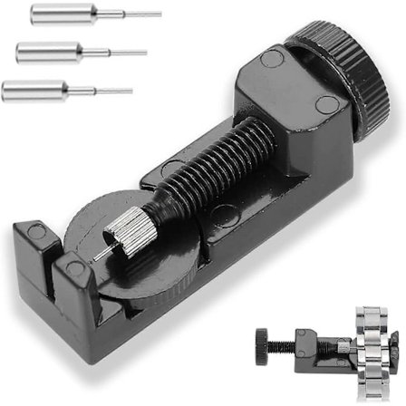 2025 Nytt Verktøy for Fjerning av Klokkerem Klokkerem Lenke Pinne Fjerner Klokkebånd Verktøy Reparasjonssett med 3 Ekstra Pinner