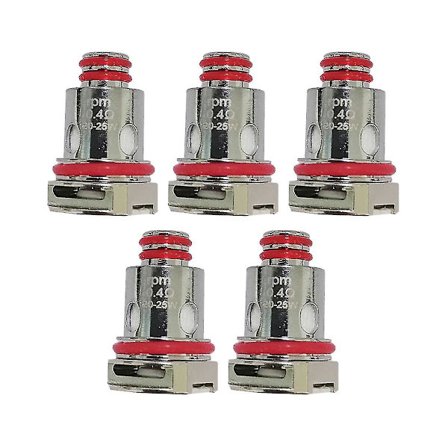 Rpm40-serien Mesh Coil-hårdvarutillbehör Rpm-ersättning Atomizer Core Färdig Core 0,4 Ohm-5p