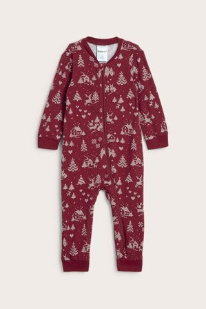 Kappahl | Piżama bożonarodzeniowa niemowlęca | Ciemnoczerwony