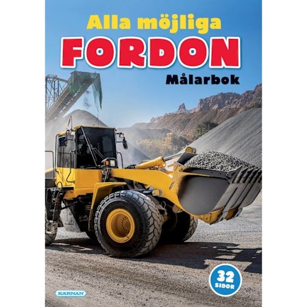 Målarbok Alla Möjliga Fordon