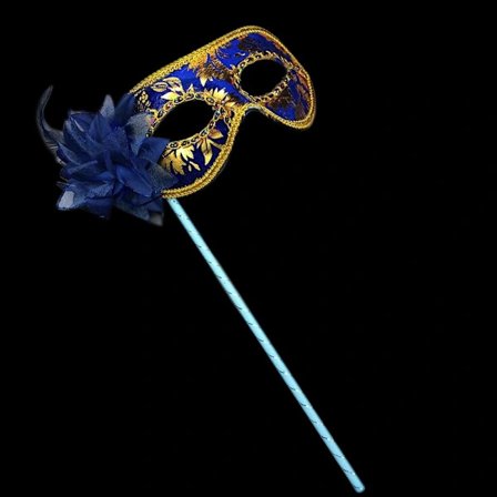 Festmasker Venetiansk maskerad BLÅ Blå