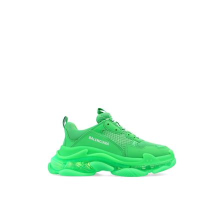 Balenciaga Triple S Clear Sole Sneakers Grøn, Dame, Størrelse: 40 EU