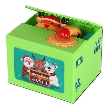 Sparegris til børn Mønt Penge Atm Fødselsdag Stjæle Penge Kat Panda Elektrisk Cq12