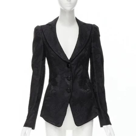 Armani Pre-owned, Pre-owned Fabric outerwear Zwart, Dames, Maat:S