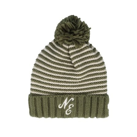 New Era - Groen pom Beanie - Ne Jake Beanie Olive Pom @ Hatstore