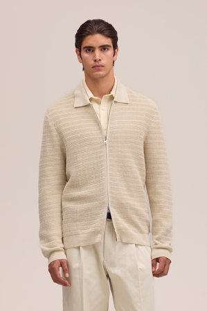 NN.07 Gustav Pullover Herren Weiß Bio-Baumwolle