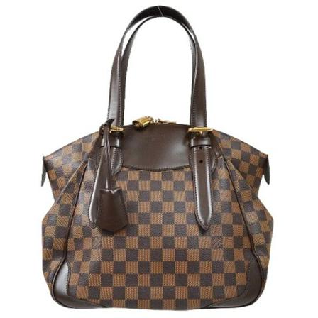 Louis Vuitton Vintage, Pre-owned Canvas louis-vuitton-bags Bruin, Dames, Maat:ONE Size,leather