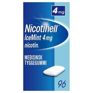 Nicotinell 4 mg tyggegummi icemint 96 stk