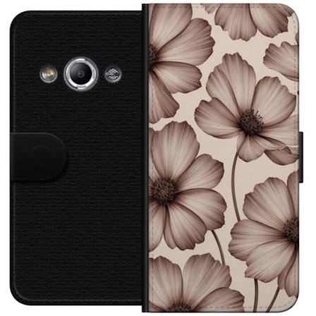 Kompatibelt Lommeboketui til Samsung Galaxy Xcover 3 Myke blomster i tidløs beige eleganse