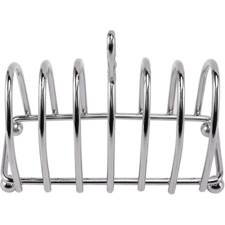 1 Højkvalitets brødrister i rustfrit stål, kompatibel med 6 skiver toast