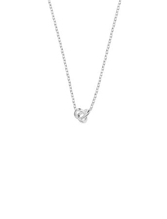 Le Knot Drop Necklace Silver Drakenberg Sjölin