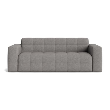 Paris 3 personers sofa - Loop Grå - 223x98x77cm - Elegant & Robust Design - Fantastisk Komfort - Moderne Sofa til Stuen