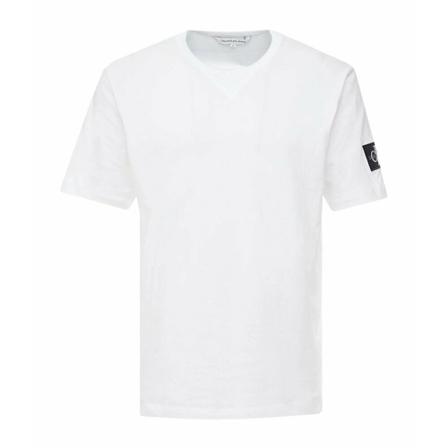 Calvin Klein, Short Sleeve Shirts Wit, Heren, Maat:M