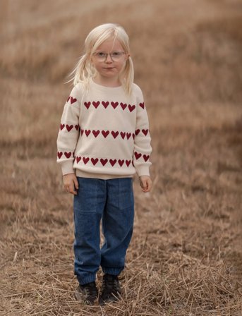 Hanevild Red Heart Blouse - Cream - 86
