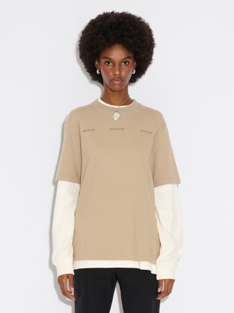 Holzweiler Kjerag National Tee - Sand - Women's - XL
