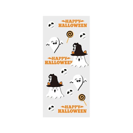 50 stk Halloween slikposer Candy Cookies taske GHOST GHOST