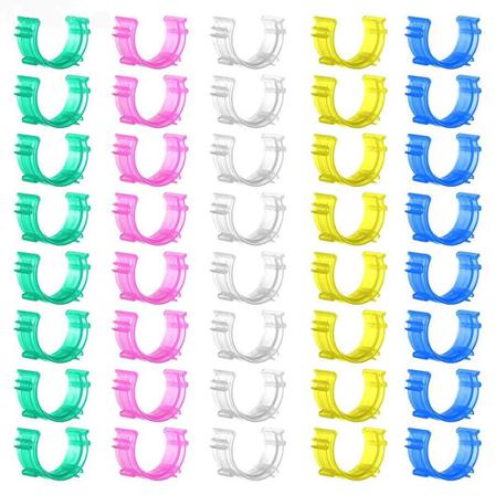 50 st Sömnadsspole Små klämmor Färgtrådklämmor Hållare Verktyg Blandade färger Broderi Sytillbehör 50PCS