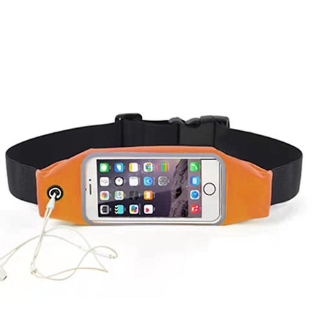 Löparbälte för iPhone 13/12/11 Pro Max XS Max Galaxy S10+ S20 Plus S20 Ultra Note 20 Vattentät Sport Fitness Midjeväska