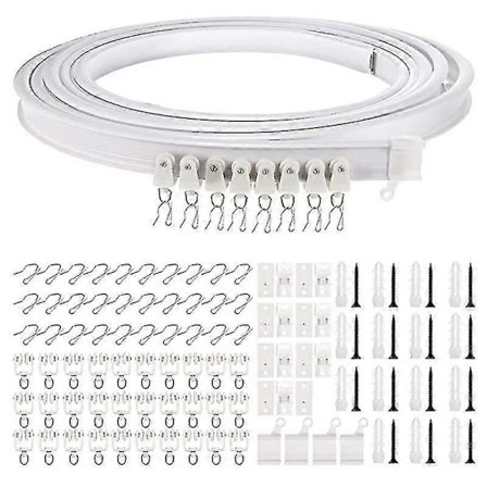 1-5 Meter Böjbar Tak Böjd Gardinskena Flexibel Takgardin (LGL)