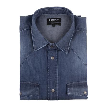 Dondup Shirt Blå, Herre Skjorter