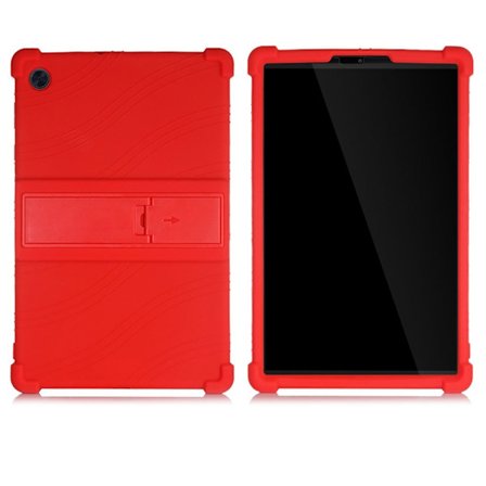 Silikone slide-out kickstand design etui til Lenovo Tab M10 HD Gen 2 - Rød