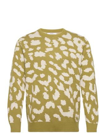 Sweater Mora Leopard Strikkegenser M. Rund Krage Multi/mønstret DEDICATED