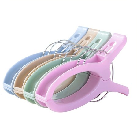 Strandstol Håndklæde Clips til Krydstogt, 4 Pak Store Klemmer, Tøjklemmer, Strandhåndklædeholder til at Forhindre Dit Håndklæde i at Blæse Væk