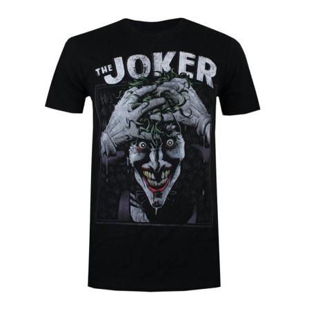 The Joker Mens Crazed T-shirt L Svart/vit