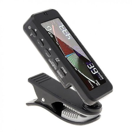 3 i 1 Guitar Tuner Stor LCD-skærm Metronom Generator med Klips Kompatibel med Kromatisk Guitar Bas Ukulele