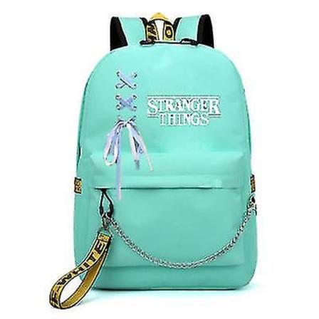 Amerikkalainen draama Stranger Things Stranger reppu USB lataus Valoisa reppu yläkoulun opiskelija koululaukku