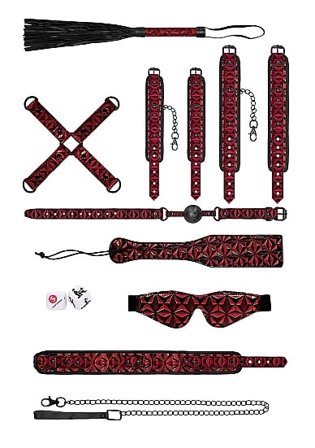 Luxury Bondage Kit - Red - Shots