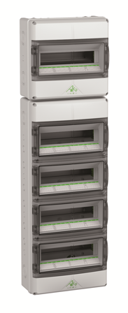 Spelsberg 73347001 Normkapsling ventilert, IK08 5 x 14 moduler, Elfordeling & strømforsyning