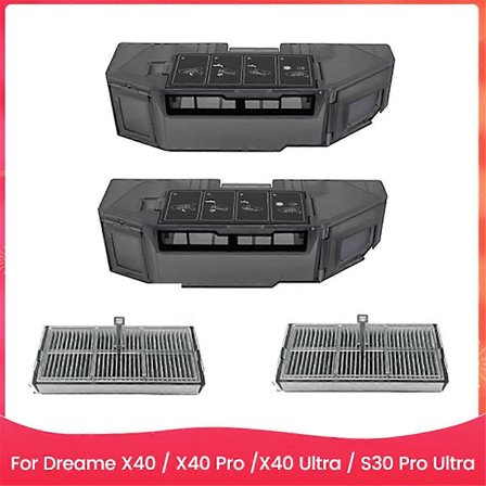 Pölysäiliö Hepa-suodattimella X40 X40 Pro X40 Ultra S30 Pro Ultra -imurin varaosille, roskien pölysäiliö