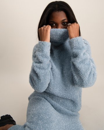 Grunt Hulka Knit Bleu Pulls Fille - Kids Brand Store