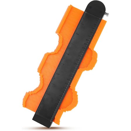 10 tommer Konturmåler, Konturmåler Duplikator Inklusive Lineal Gave til Far Tømrer Murerarbejde, Låsbar Formkopier, Gulvværktøj, Laminat/Pa