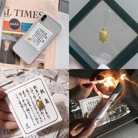 Feng Shui Golden Money Turtle Lucky Home Office Decoration Tabell