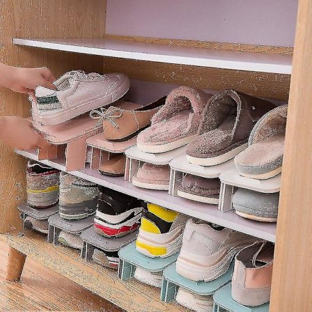 5-pack Hushållsförvaring Skoställ Dubbellagers Hållare