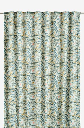Svanefors - Gardin Bertie 2-pk - Blå - Leggbåndslengder - 135X280 - Fra Homeroom