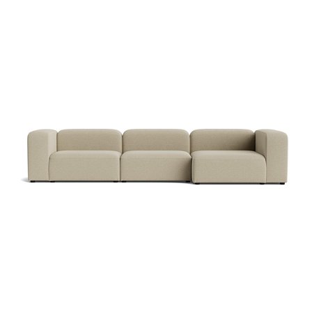 Milo XL chaiselong sofa, højrevendt | 360cm - Nordic Mørk Beige - 360x130x72 - Sofa, chaiselong