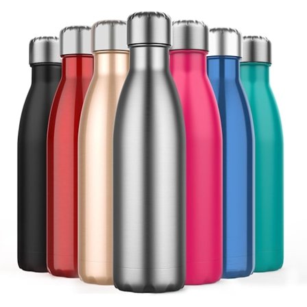 500ml Eristetty Juomapullo, Kaksiseinäinen Ruostumattomasta Teräksestä Valmistettu Termospullo Pitää Juomat Kylmänä 24 Tuntia ja Kuumina 18 Tuntia