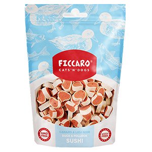 Ficcaro Duck & Pollock Sushi, 100g