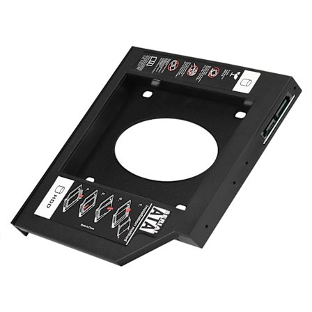 2,5" SATA HDD SSD-kabinett Hårddiskfack Optisk DVD-adapter för Laptop 12,7 mm