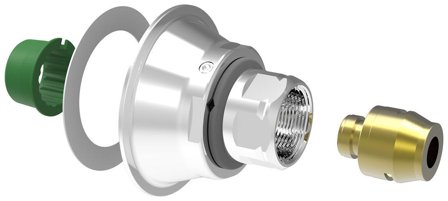 Vatette V6 Kopplingsbricka för plaströr 16 mm rördiameter, Installation