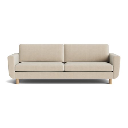 Haven 3 Personers Sofa Ontario Beige - Slidstærk, Komfortabel - 244x86x86cm - Perfekt til afslapning med familie og venner