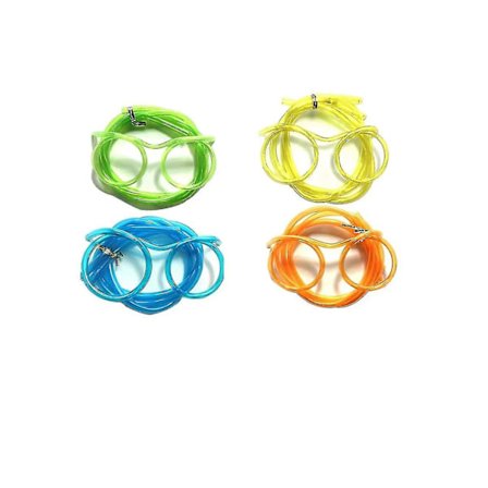 Återanvändbara Roliga Sugrör Glasögon Sugrör Glasögon Galna Roliga Loop Sugrör Nyhet Dricksglasögon Sugrör För Barnfest Årsmöte