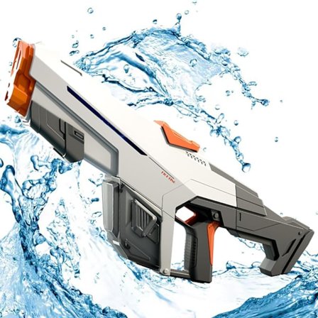 Elektrisk vandpistol, automatisk vandindsugning, 610CC kapacitet dobbelt skudtilstand vandpistol, sommer poolparty strand udendørs vandlegetøj
