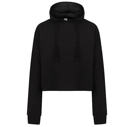SF Dam/Dam Cropped Slounge Hoody L Svart