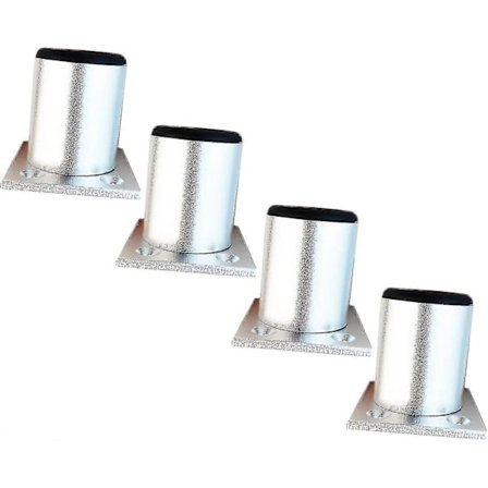 4 Justerbara Ben 5cm Höjd Tjockare Skåp Ben Bord Ben Möbler Ben, Aluminiumlegering Möbler Ben, Justerbar Höjd 0-15mm Kommer Med Stainle