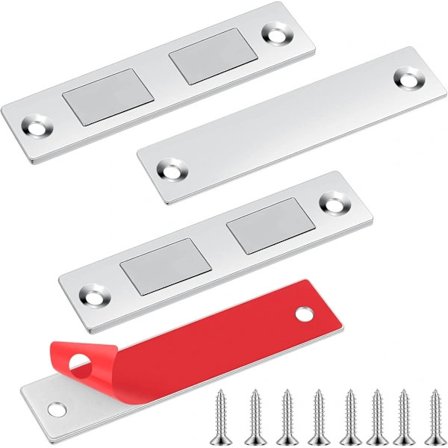 Pieces Skabslåsmagnet, Ultratynd Kraftig Magnetisk Lås Køkkenskabsmagnet Magnetisk Lås Skruemagnet Møbellukning (a50)