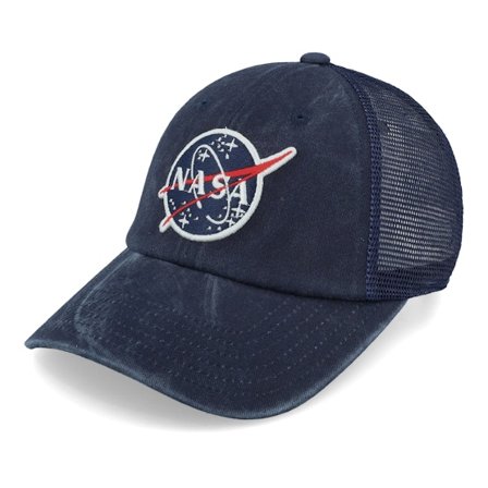 American Needle - Blå trucker Kasket - Nasa Raglan Bones Navy Trucker @ Hatstore